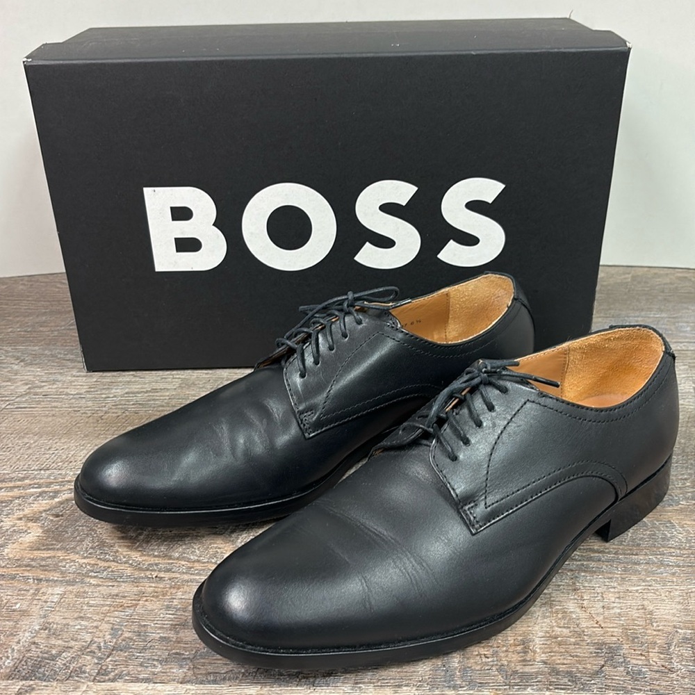 Hugo Boss Men’s Modern Derby -Black Size 6.5